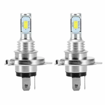 2X H4 9003 Hb2 6000K سوبر وايت Csp Led مصباح أضاءه أمامي عدة عالية منخفضة شعاع Canbus