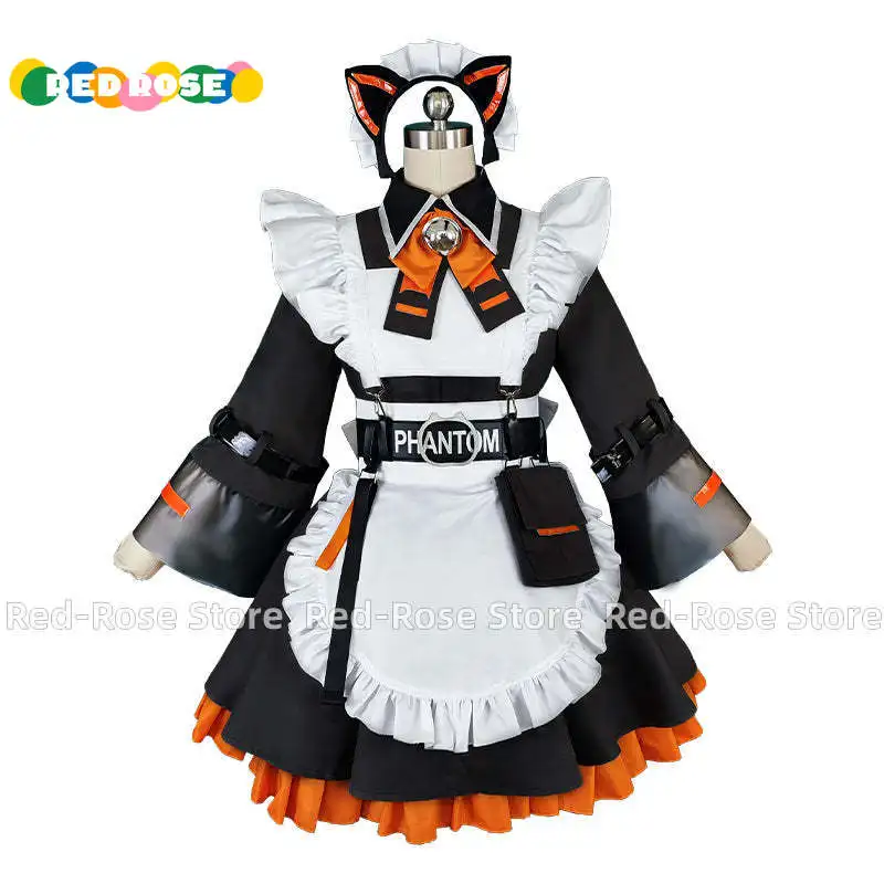 

Virtual YouTuber Nijisanji Noctyx Alban Knox Maid Dress Cosplay Costume