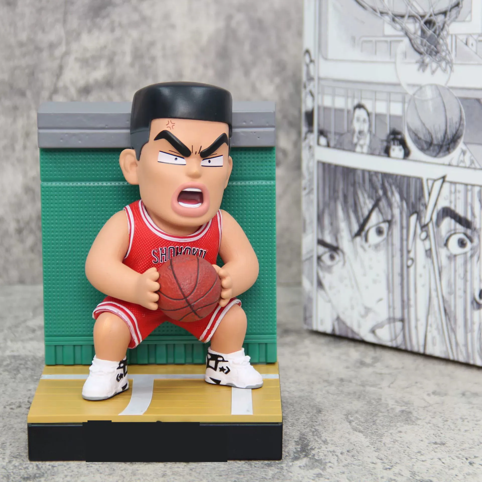 18 ซม.Slam Dunk โรงยิมมือ Q รุ่นหูหนาน Five Tigers Hanamichi Sakuragi Rukawa Kaede การ์ตูนกล่องตาบอดตกแต่งของขวัญ