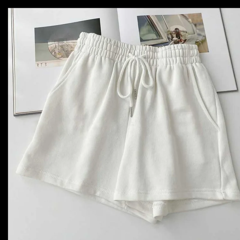 

Ins Super Popular Sports Shorts for Women, Summer Loose Slimming Versatile Short Sleeve Straight Wide Leg Thin Three-Quarter Hot