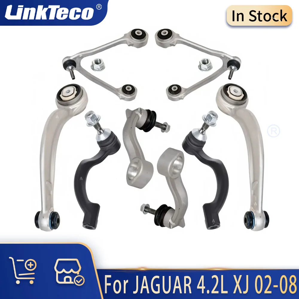 Chassis Parts Upper Lower Control Arm Linkage Steering Tie Rod Kit Fit 4.2 L For Jaguar XJ8 XJR S-Type Super V8 Vanden Plas	4.2L