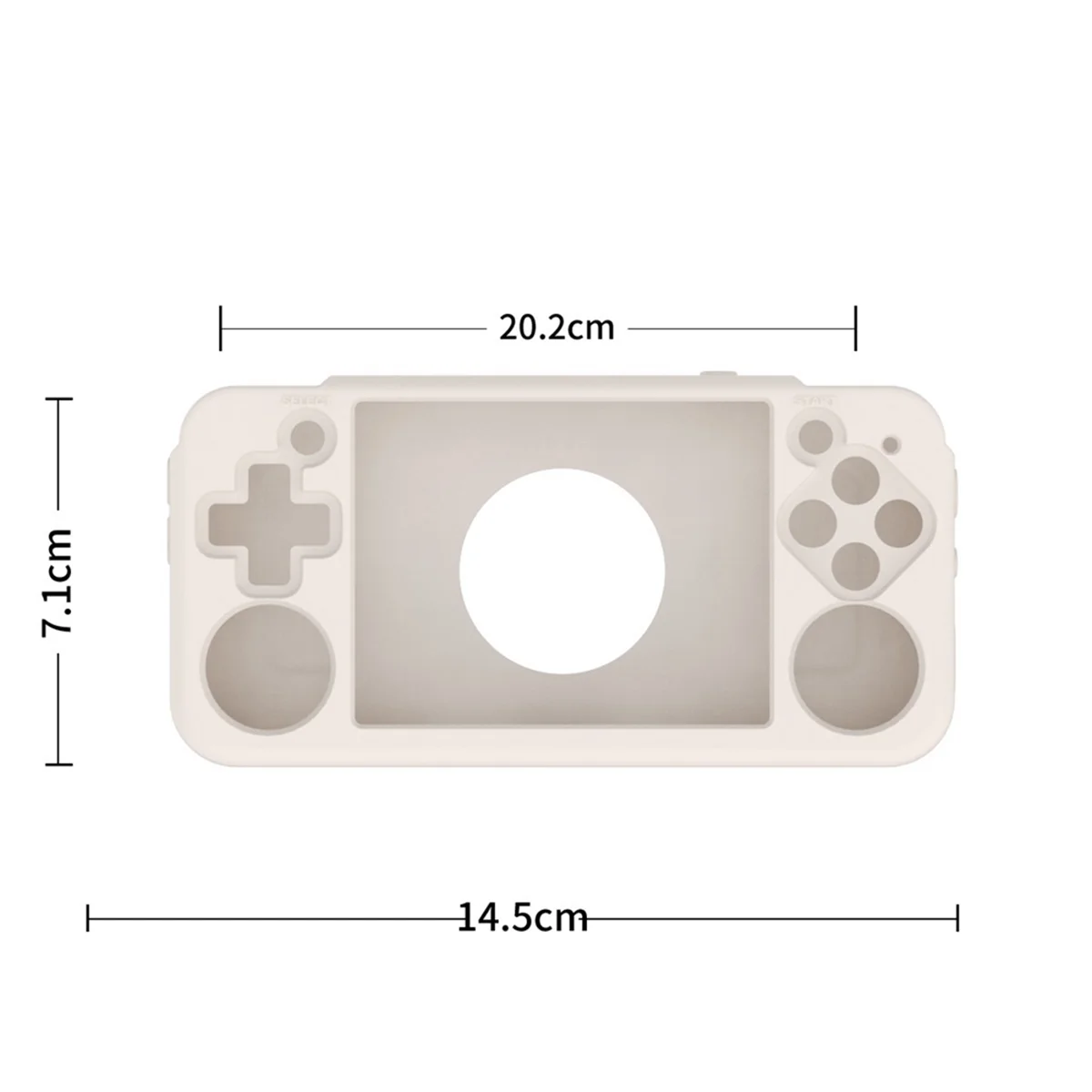 Hot! Game Console Protective Case for ANBERNIC ANBERNIC RG35XX H Open Source Handheld Console Silicone Protective Case,C