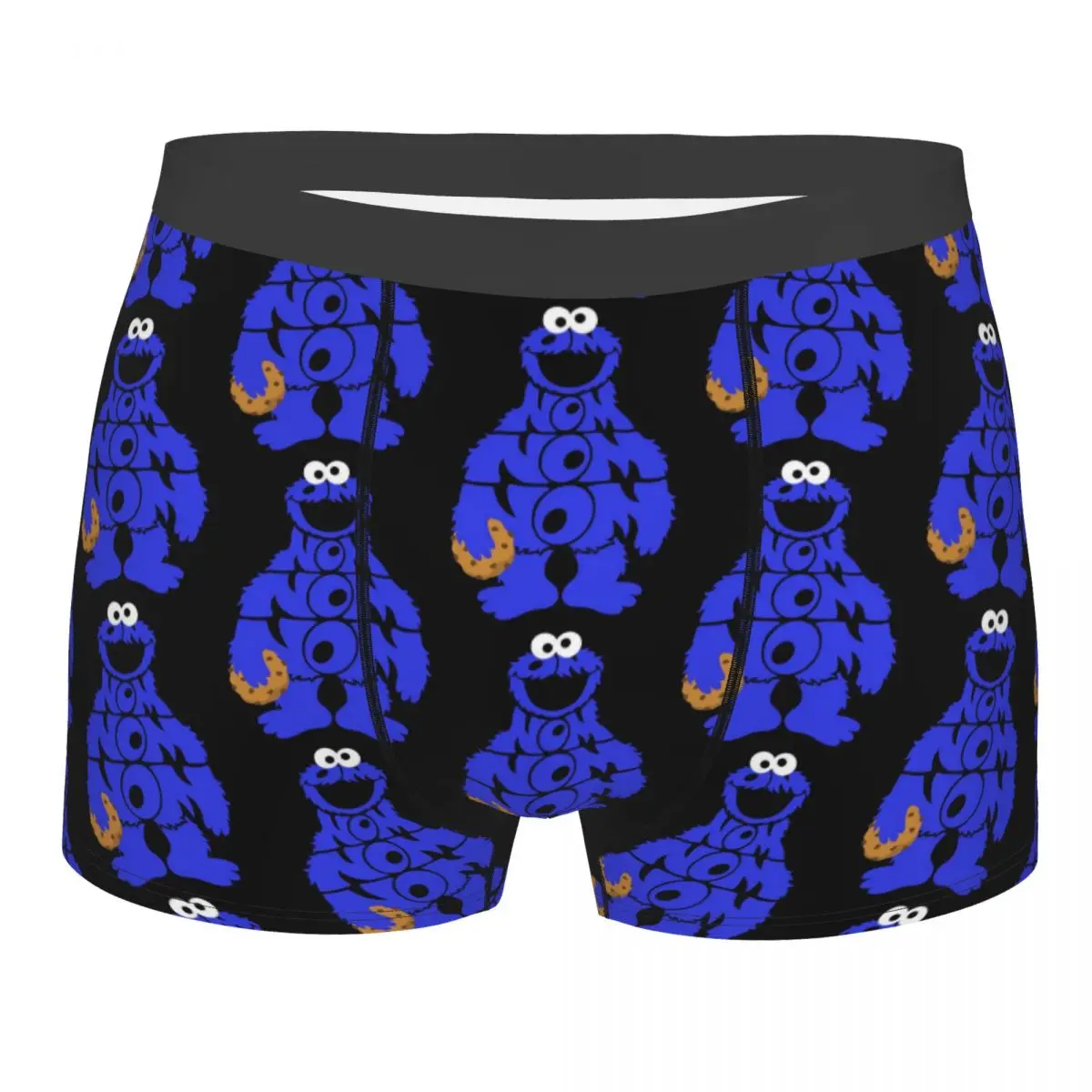 

Пользовательские телепрограммы Cookie Monster, шорты-боксеры для Homme, нижнее белье с 3D принтом, трусы, эластичные трусы