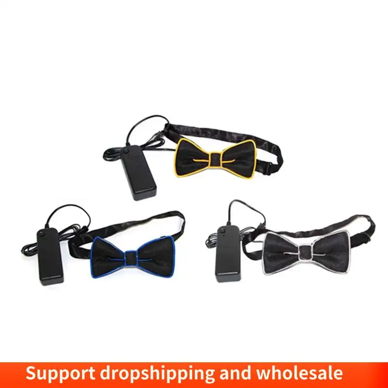 

AA86 Men's LED Suspender Bow Ties Perfect For Hanging Music LED Holiday Masquerade Balls