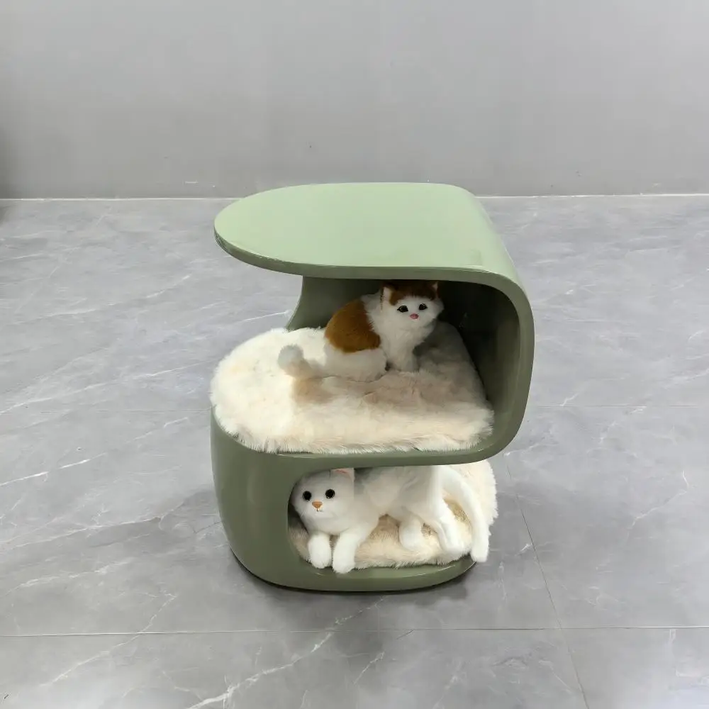 Fibreglass Pet Side Table Modern Minimalist Living Room Side Table Multi-functional Cat Nest Coffee Table