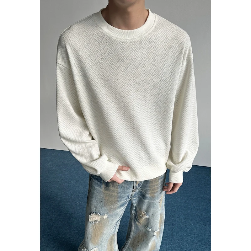 

Spring Hoodie Men Fashion Black Casual Sweatshirt Men Streetwear Korean Loose Round Neck Hoodie Mens Hoody Plus Size 4XL