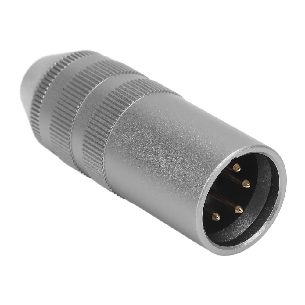 

Professional Portable XLR to 4.4mm Adapter Plug and Play 4Pin XLR Male to 4.4mm Balanced Female Adapter Audio Adapter Microphone