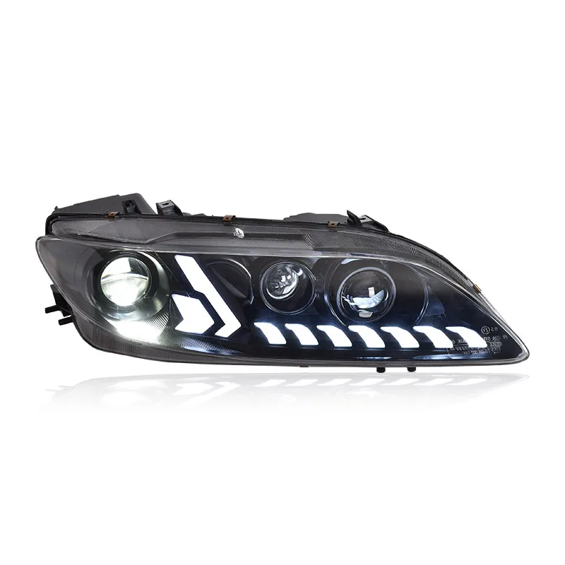 

Car Styling for 6 Headlights 2003-2015 Headlight DRL LED Lens Headlight Assembly Accessories