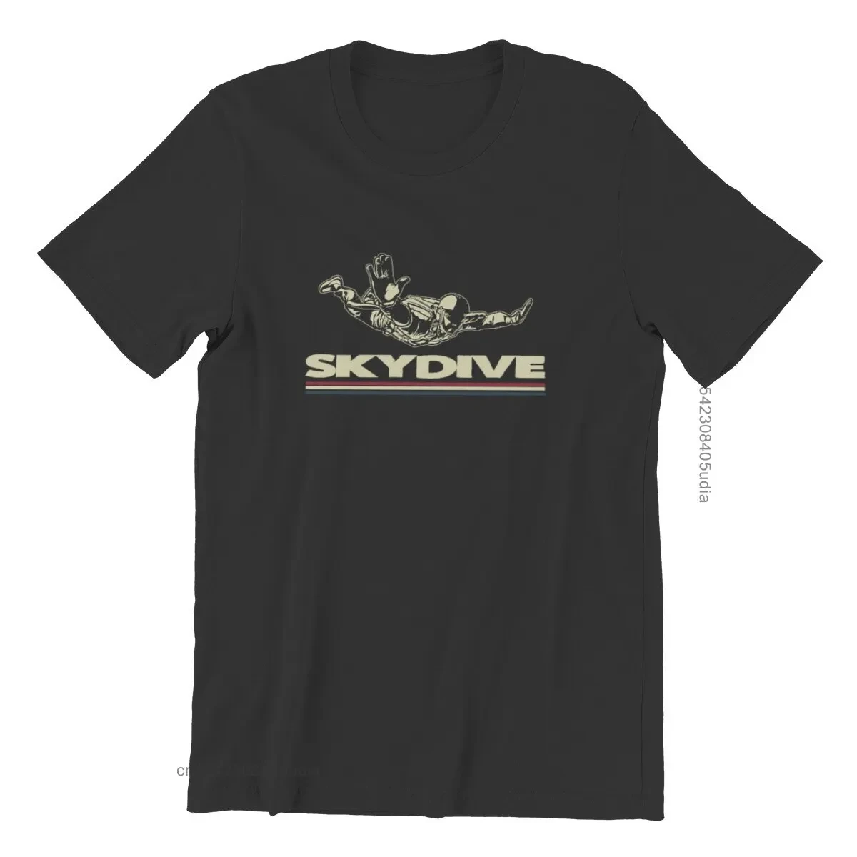 Skydiver - Basejumper Mens Tall T-Shirt Printing Black White Punk Men Clothing 98164 Top T-Shirts Tops Shirts Cotton Normal Men