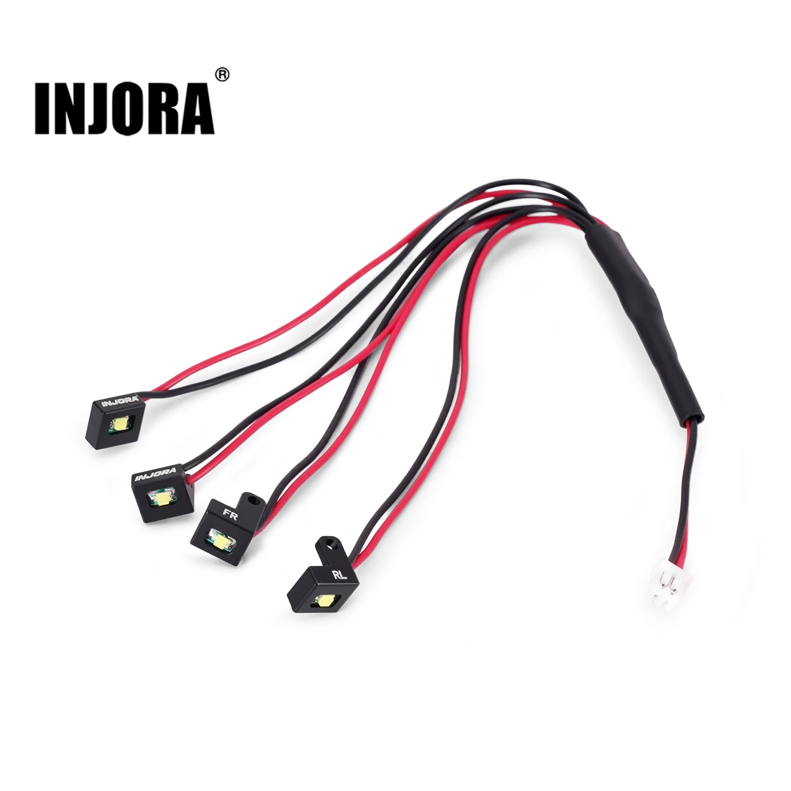 INJORA 4-LED Rock Lights Kit für 1/30 Axial SCX30 (Weiß)