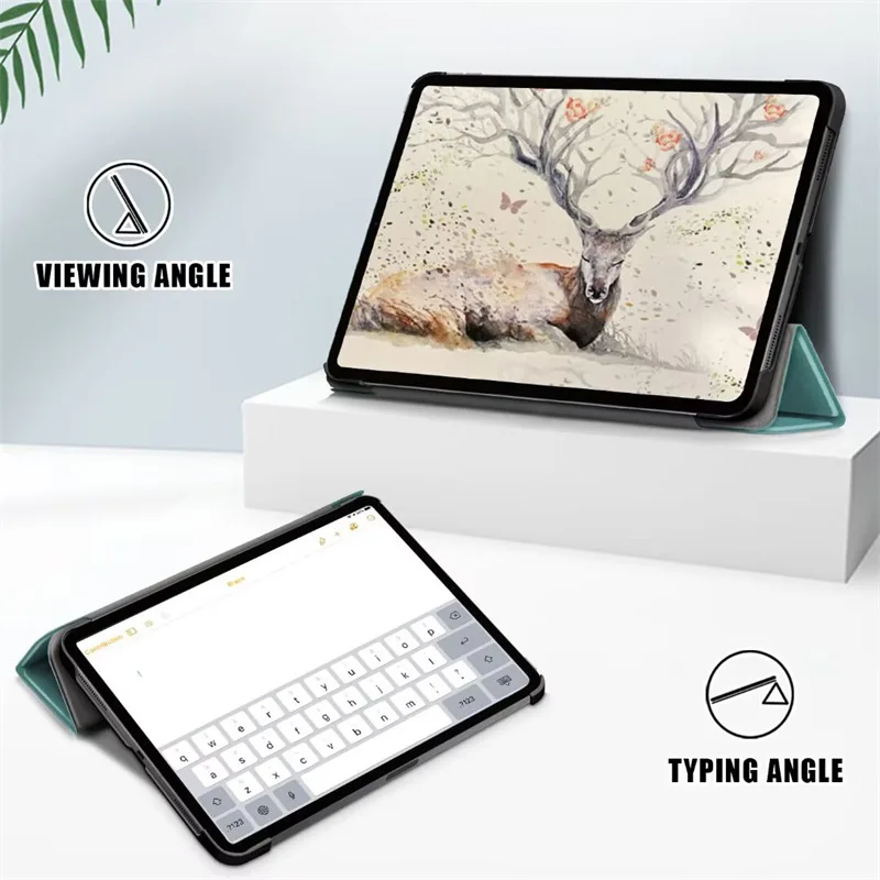 Dreifach Faltbare Hülle für iPad 11. Generation 10,9 Zoll mit Auto-Wach-/Schlaf-Funktion Stoßfeste Abdeckung – Detail 2
