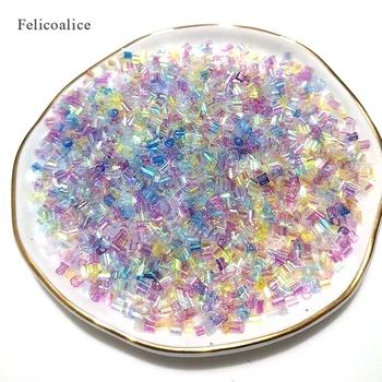 슬라임 필러 액세서리 용 30g Bingsu 비즈 드롭 접착제 PET Golden Scallion Tubular Sequins