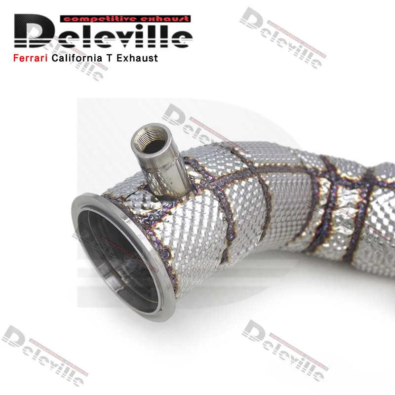 Custom Engine Header For Ferrari California T 3.9T 2012-2018 Sport Car Stainless Steel Free Flow Pipes Muffler Exhaust System