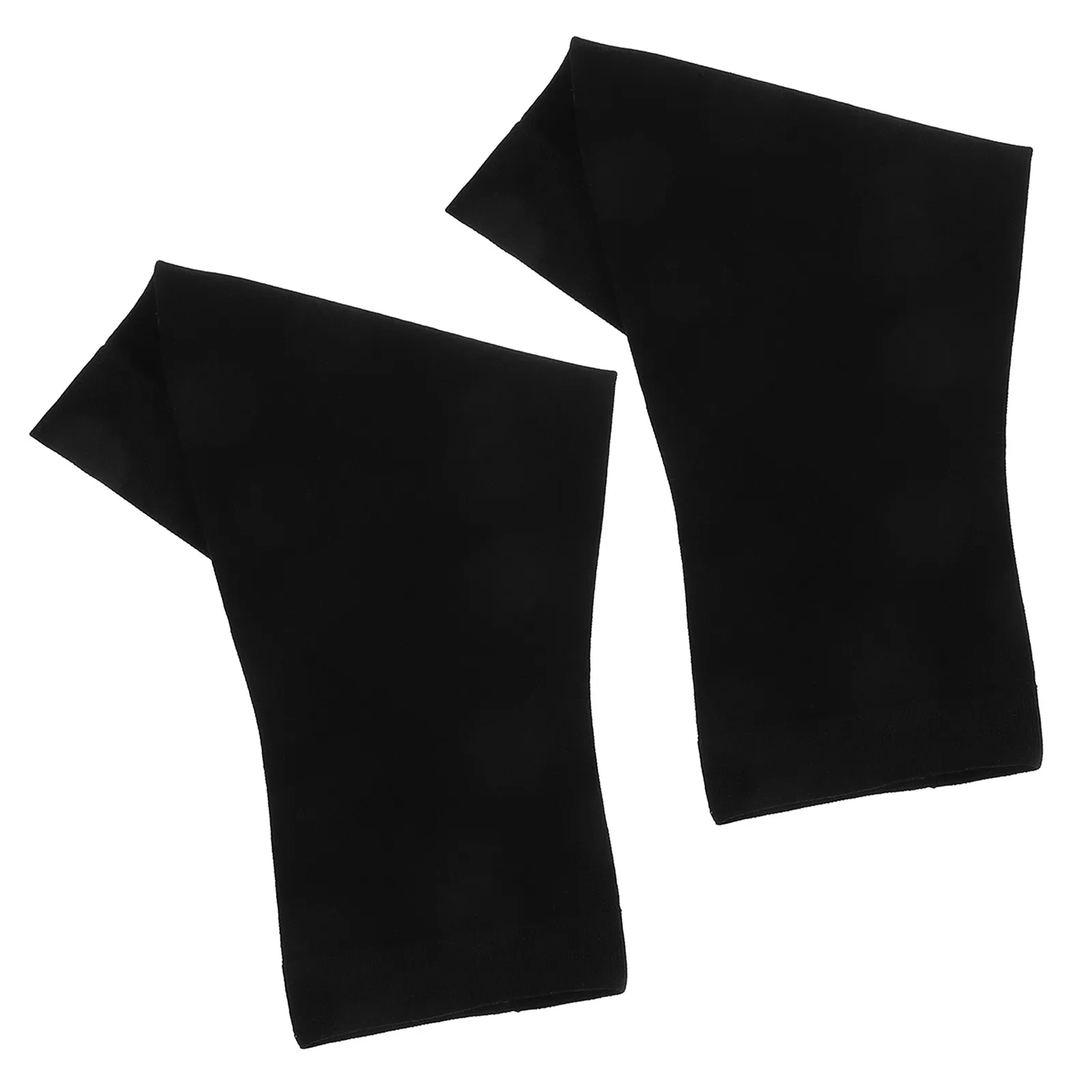 Black Size L Compression Stockings 30-40Mmhg Open Toe Toeless Knee High Calf Compression Socks for Varicose Veins