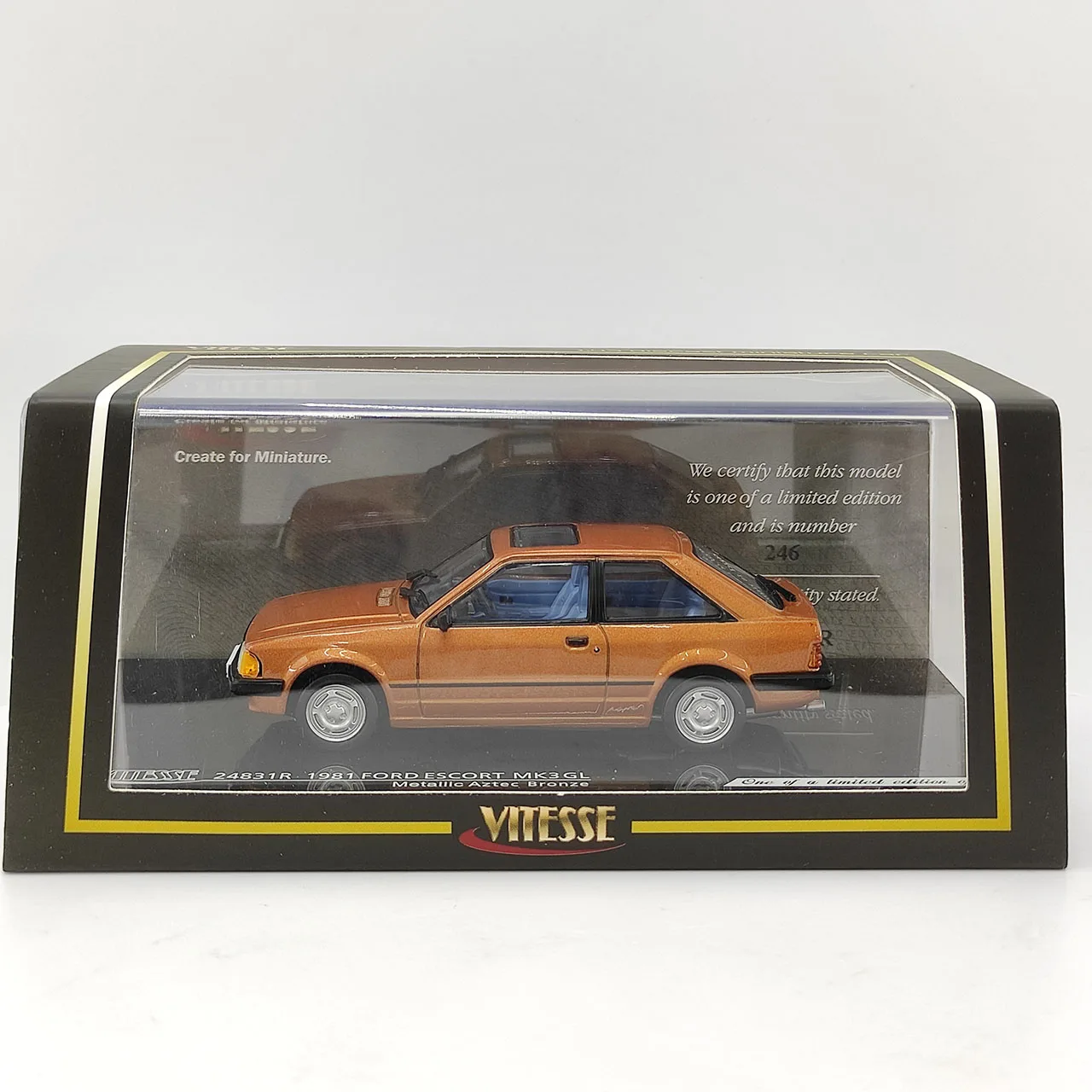 

Литой под давлением VITESSE масштаб 1:431981 FORD ESCORT MK3 GL модель автомобиля из сплава Коллекционная игрушка в подарок сувенирный дисплей орнамент