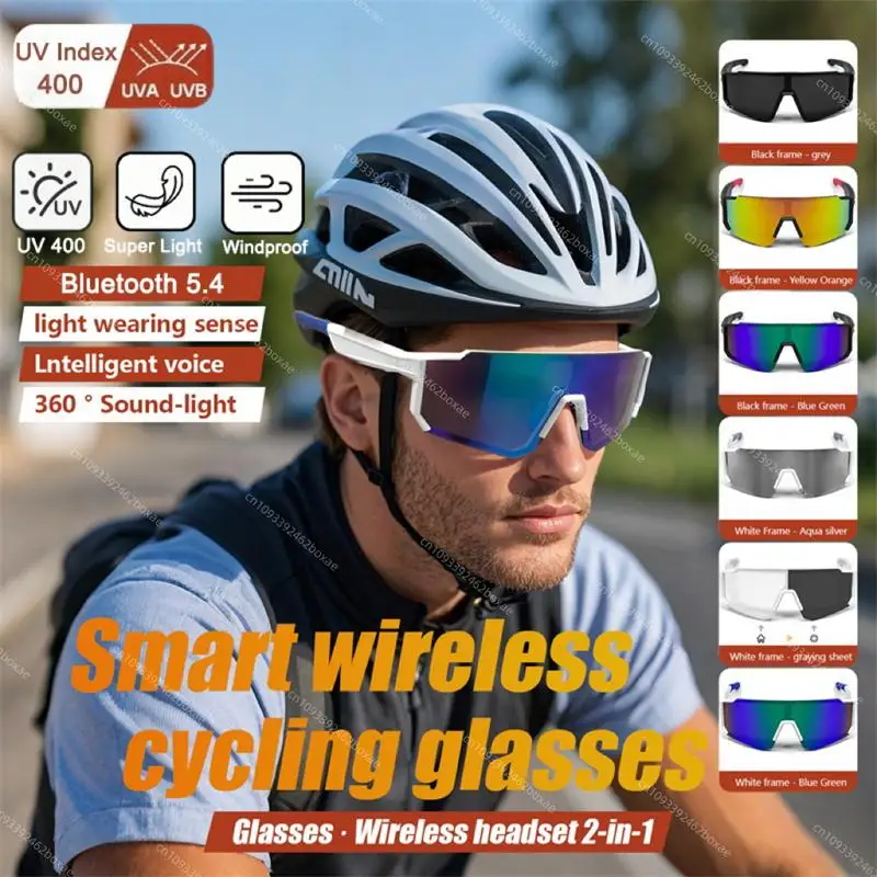 

New Outdoor Smart Sunglasses Bluetooth 5.4 Translation Call Listening To Songs Anti-ultraviolet Driving Hiking Motorbike Goggles