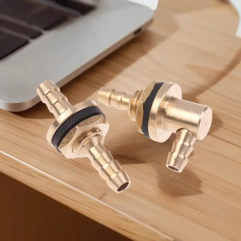 Remplisseur de buse d'huile de sortie d'entrée de mamelon de carburant d'huile en cuivre pour le réservoir de modèle RC accessoires de bricolage