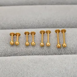 16G anelli per labbra in acciaio inossidabile Labret naso borchie Piercing Monroe uomini naso borchie orecchio cartilagine Tragus Helix orecchino 6/8/10/12mm