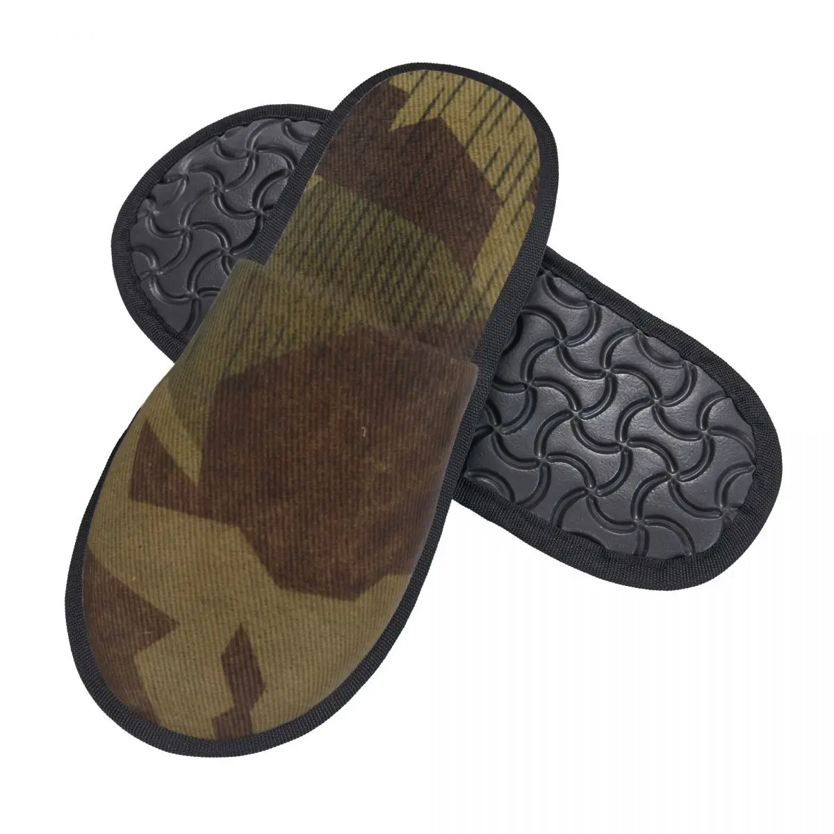 Zapatillas de Camo con estampado personalizado para mujer, pantuflas de Casa de camuflaje del ejército militar alemán, WW2