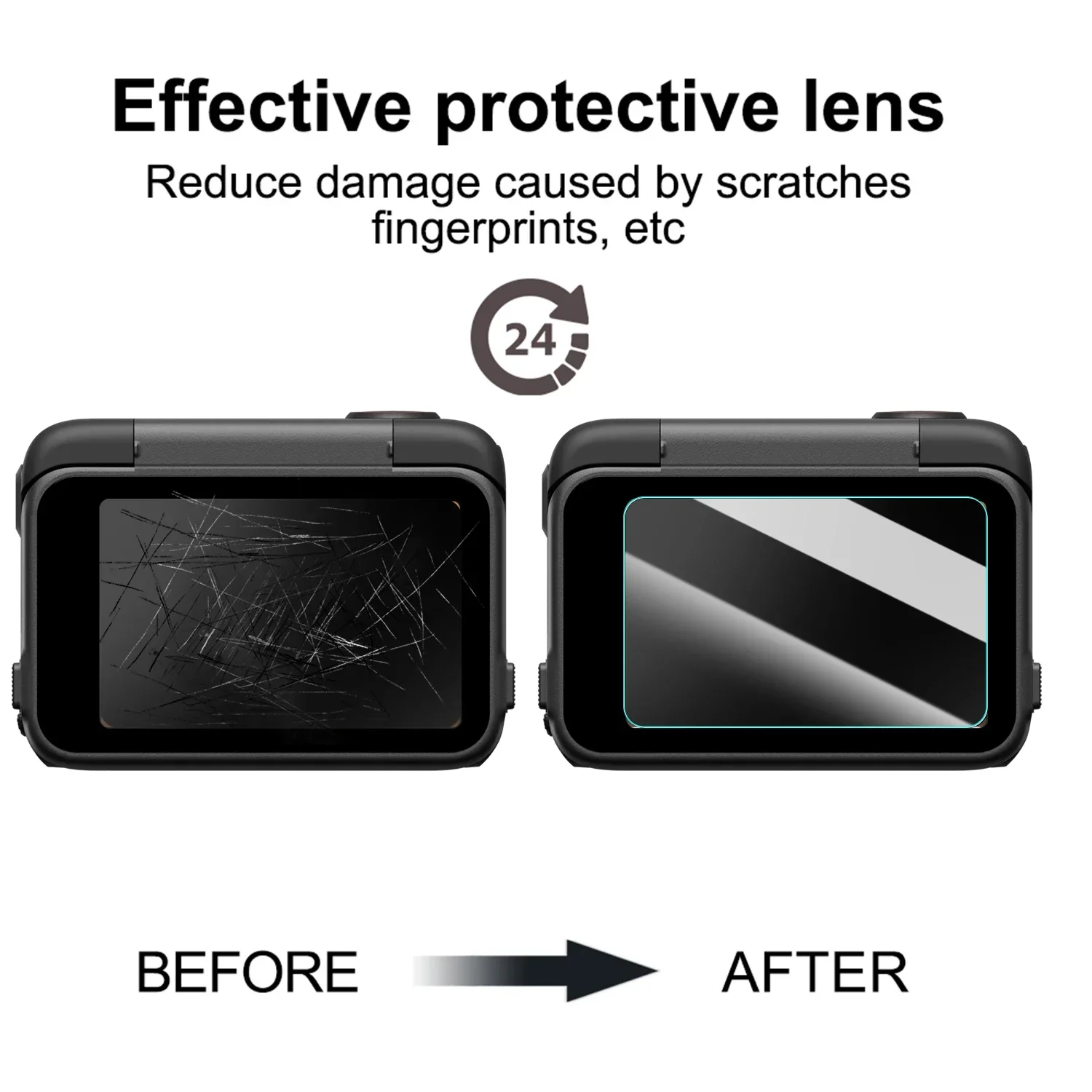 Tempered Glass Screen Protector For Insta360 Ace Pro 2 Lens Protection For Insta360 Ace Pro2 Camera Protective Film Accessories