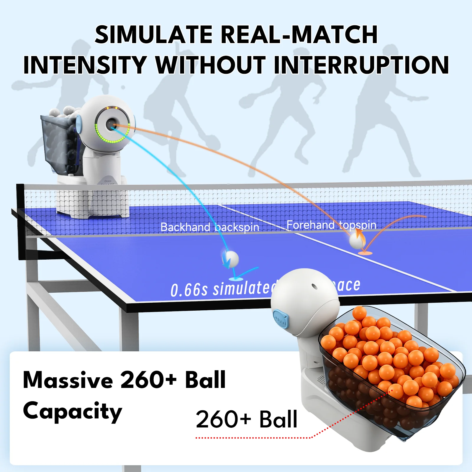 สินค้าใหม่ปี 2026 PUSUN Smart  - Table Tennis App บทวิจารณ์และราคา