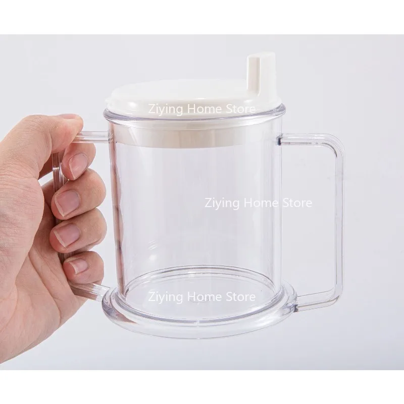 Suitable for Elderly and Children, Lightweight Drinking Cup with Easy Double Grip Handle and Duckbill