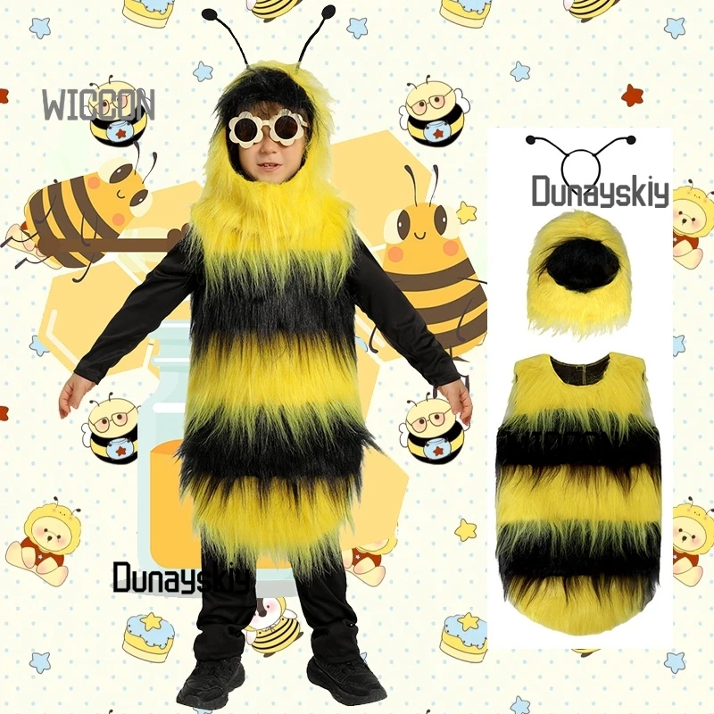 

Little Bee kawaii cosplay costumes cool jirai kei plush yellow black party daily stage funny Halloween cosplay