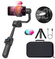 AOCHUAN SMART S2 Gimbal Stabilizer for Smartphone Professional Industry-Standard 3-Axis Phone Gimbal with Extendable Rod