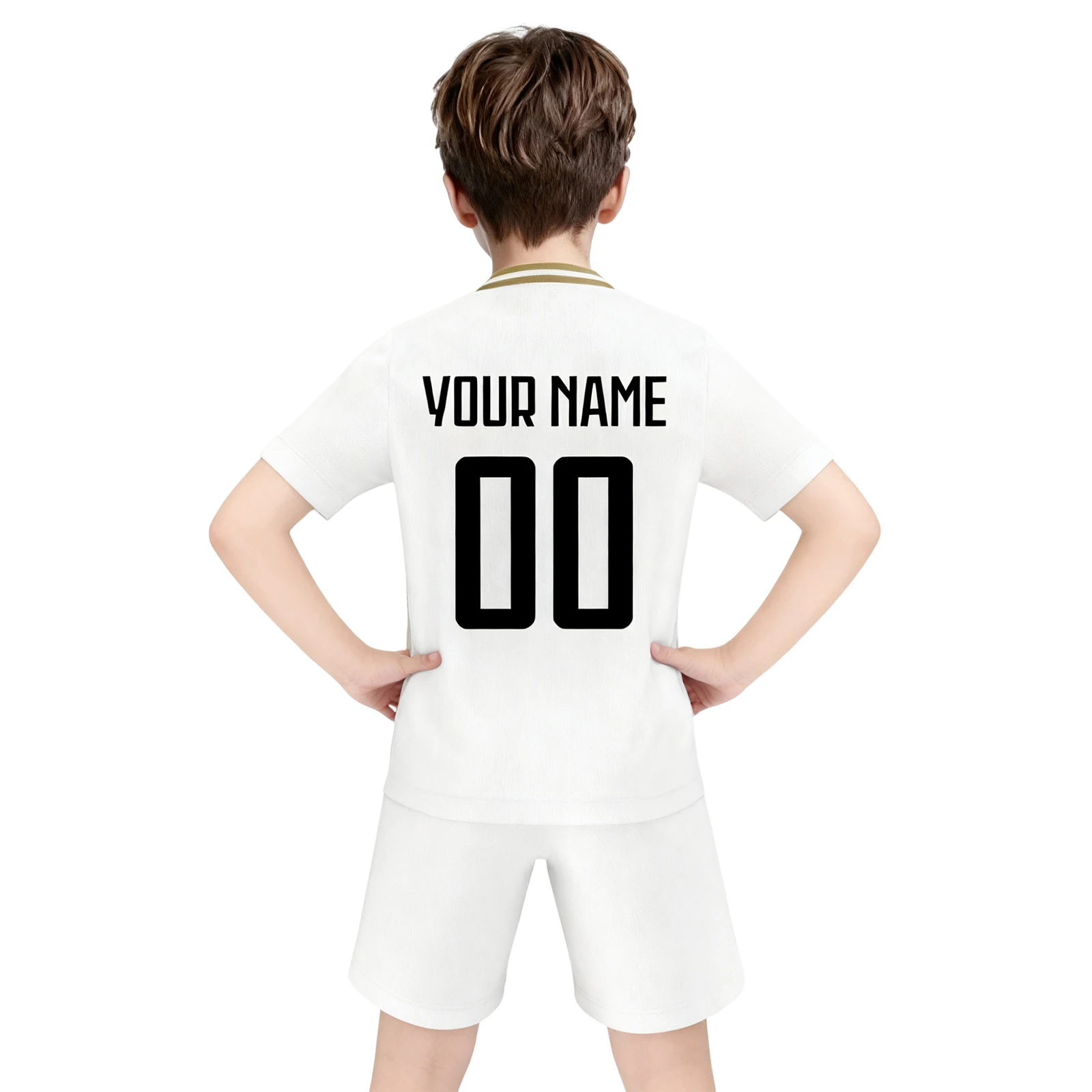 Custom Soccer Jersey Kit for Kids Peru Personalized Name and Number Football Shirt Youth Team Uniform Athletic Sportswear 3-14Y