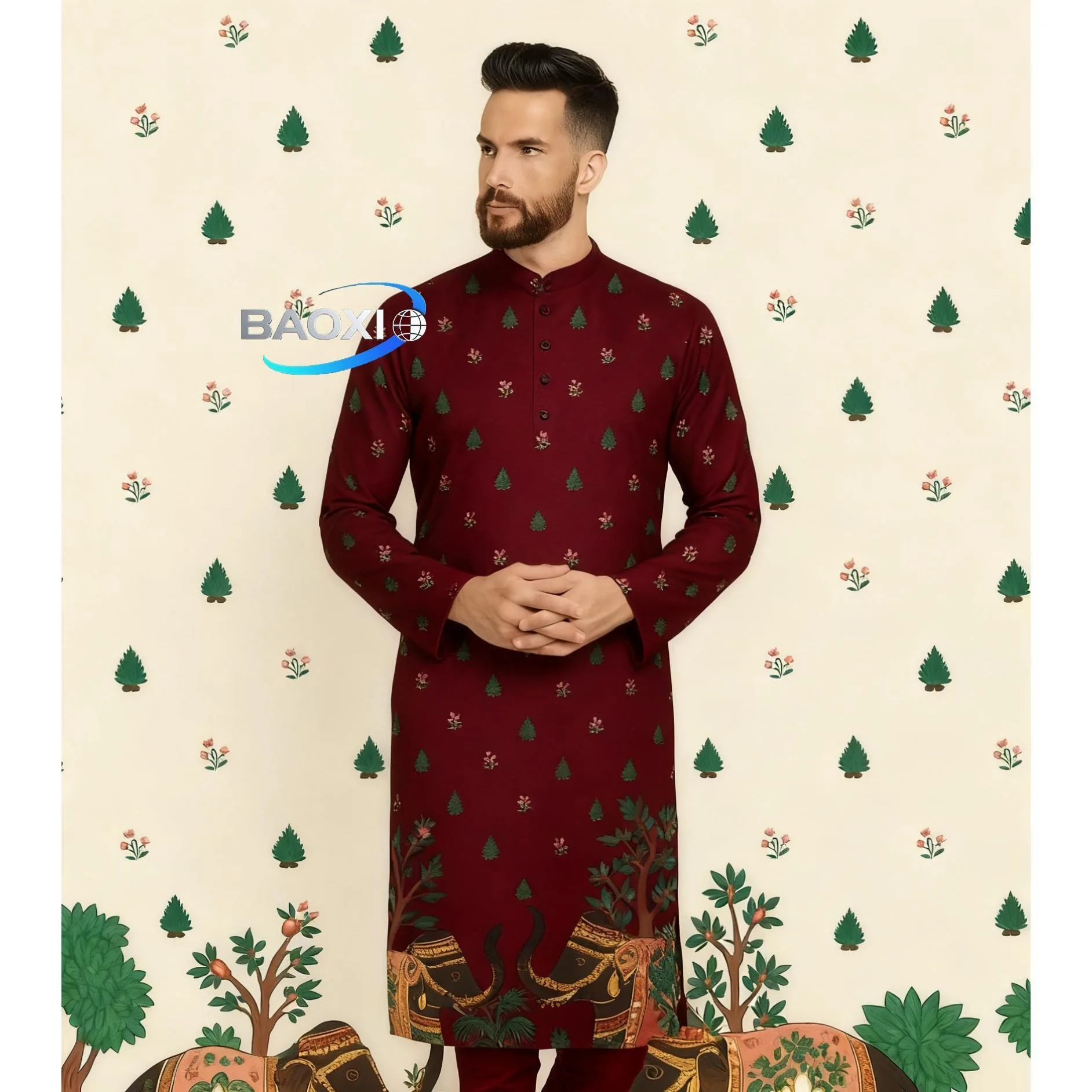 Gola muçulmano roupas masculinas folk kaftan musulman kurta indiano roupas islâmicas ropa musulman hombre camisa árabe hombre