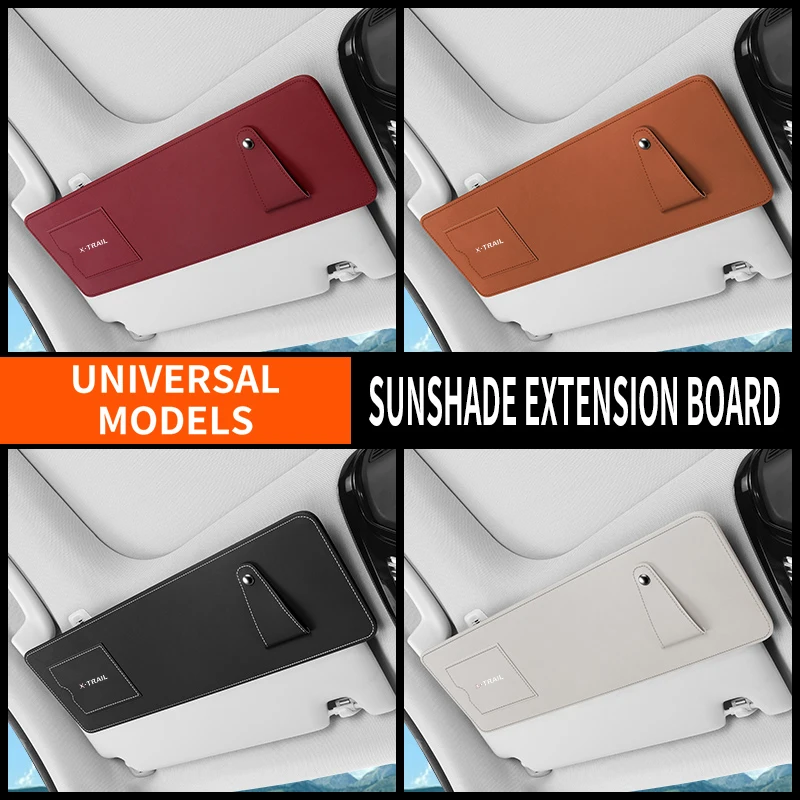 Extensión de Visera Solar para Auto, Clip Multifuncional para Gafas, Tarjetas y Almacenamiento de Lentes de Sol para Nissan Xtrail X Trail T30 T31