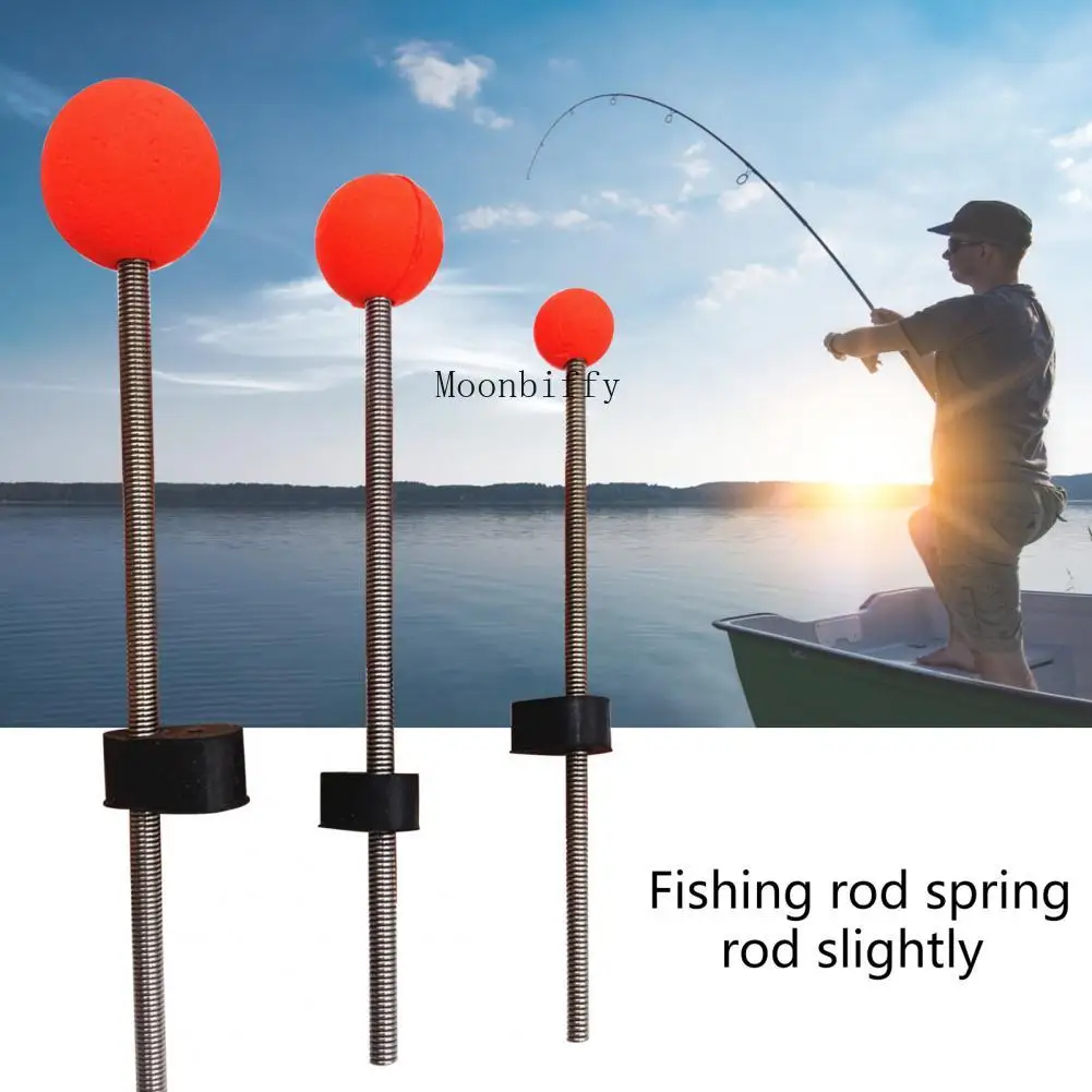 5Pcs Practical Fishing Pole Rod Tips Easy To Use EVA Fishing Rod Tips Outdoor Ice Fishing Pole Spring Ball Tips