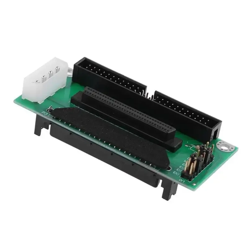 ALLOYSEED SCSI SCA 80 PIN TO 68 50 PIN SCSI Adapter SCA 80 PIN TO SCSI 68 IDE 50  Hard Disk Adapter Converter Card Board