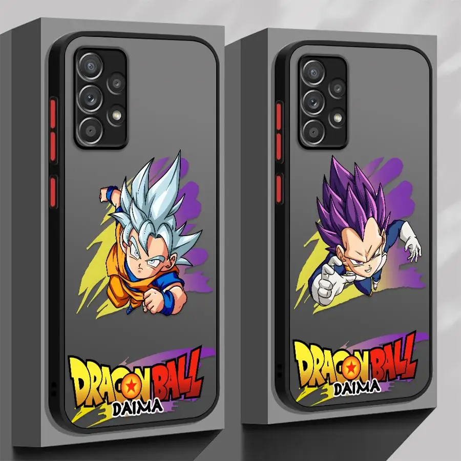 Чехол для телефона Dragon Ball Cute Cartoon Goku для Samsung Galaxy A30 A14 A13 A05 A06 A12 A15 A16 Note 20 Ultra 10+ 9 8 A70