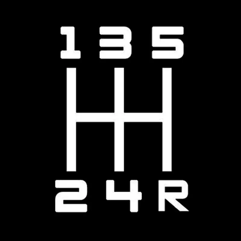 New Learning To Drive In Gear Personality Car Gear Speed 12345r Personality Exterior Accessories Vinyl Decal,13CM*10CM