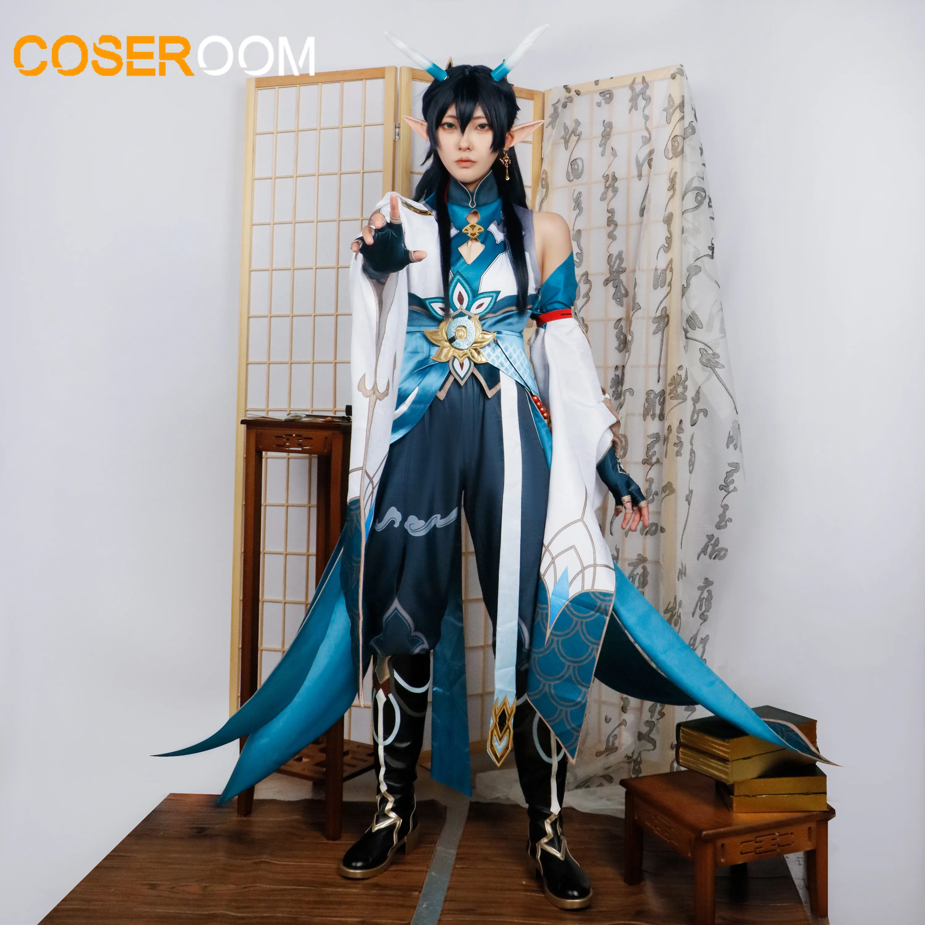 Dan Heng Imbibitor Lunae Cosplay Game Honkai Star Cosplay Costume Game Role Play Wigs Comic Con Party Animation Prop