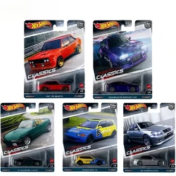 รถของเล่น1/64สุดคลาสสิกสำหรับเด็กผู้ชาย Diecast Volkswagen Corrado MAZDA MX5 miata Honda Civic วัฒนธรรมพรีเมี่ยมของแท้
