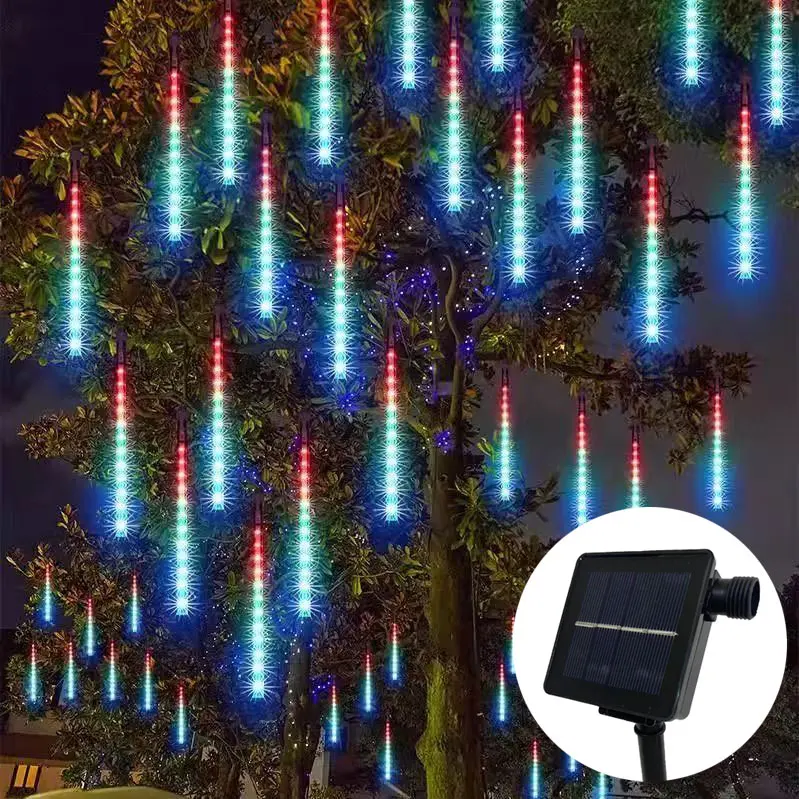 

Светодиодная гирлянда-сосулька на солнечных батареях для улицы, для свадеб, вечеринок, праздников, Рождества