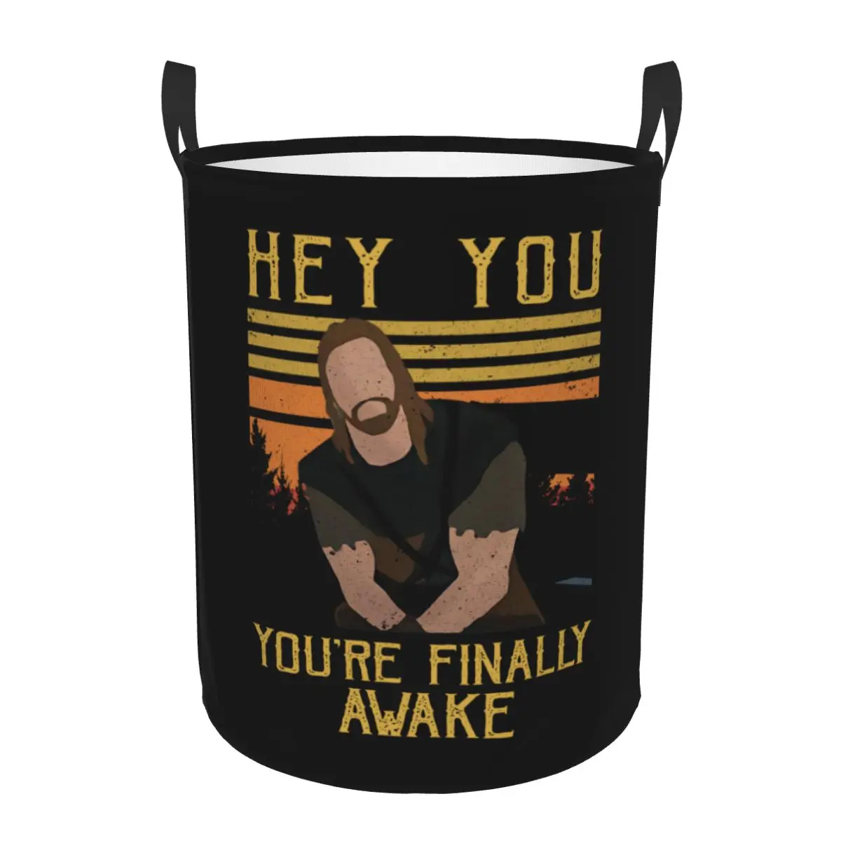 Custom Funny Skyrim Gaming Quotes You You're Finally Awake Laundry Basket Collapsible Large Clothing Storage Bin Baby Hamper