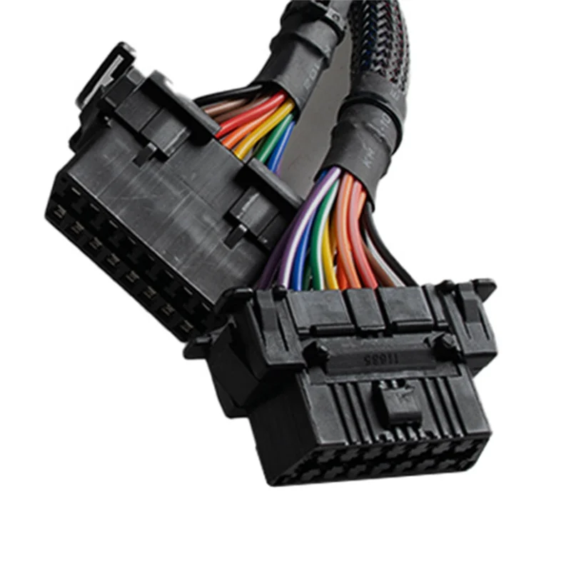 

Двойной женский преобразованный 16-контактный OBD2 мужской Y-кабель автомобильный диагностический соединительный кабель для инструментов