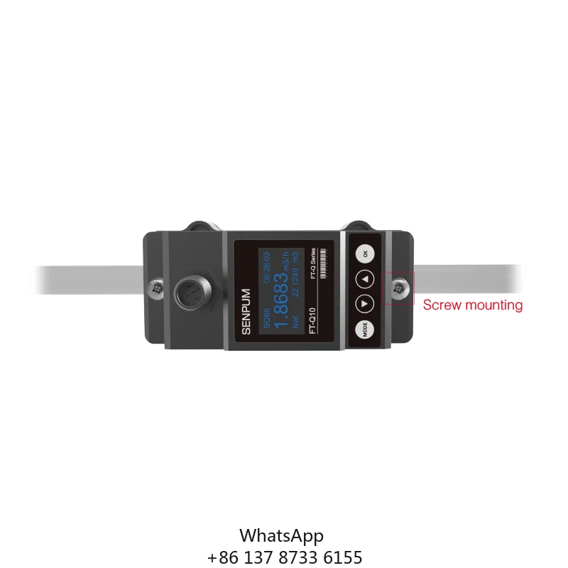 Senpum Flow Test Sensor 4-20ma Modbus RS485 20mm Ultrasonic Flow Meter DN20 Flow Switch For Tubes