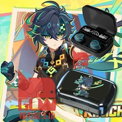 Game Genshin Impact Kinich Bluetooth Headset Digital Display Charging Pod Student Cosplay Gift