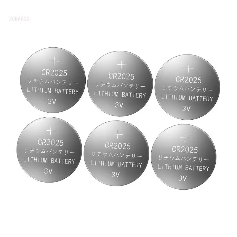 1 Card Long-lasting CR2025 Button Cell Battery 3V for Various Remote Control Stable & Durable Button Coin Cell Batteries