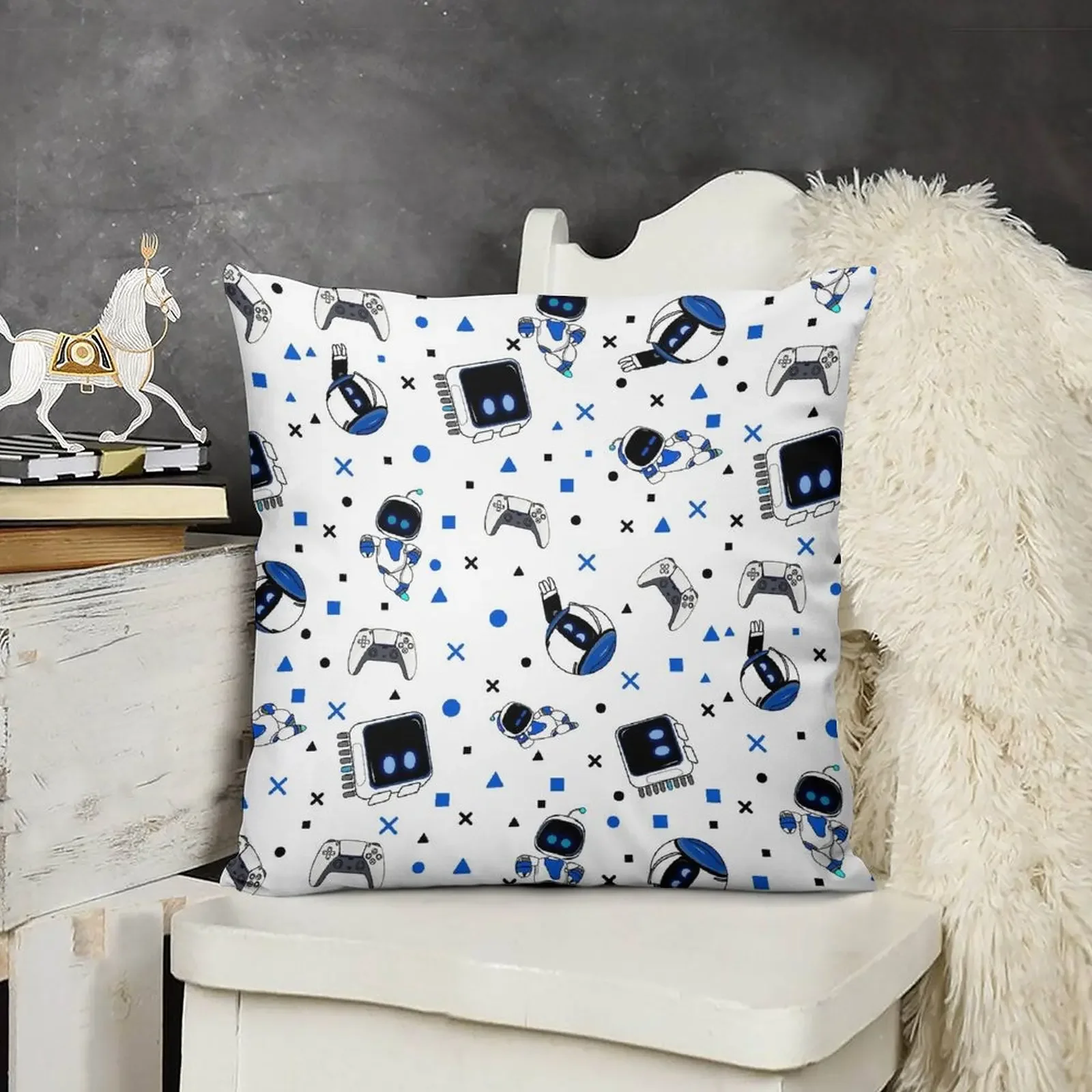 

Astrobot and Friends Throw Pillow Marble Cushion Cover Christmas Cushion For Home Custom Cushion Luxury Pillow Case pillow