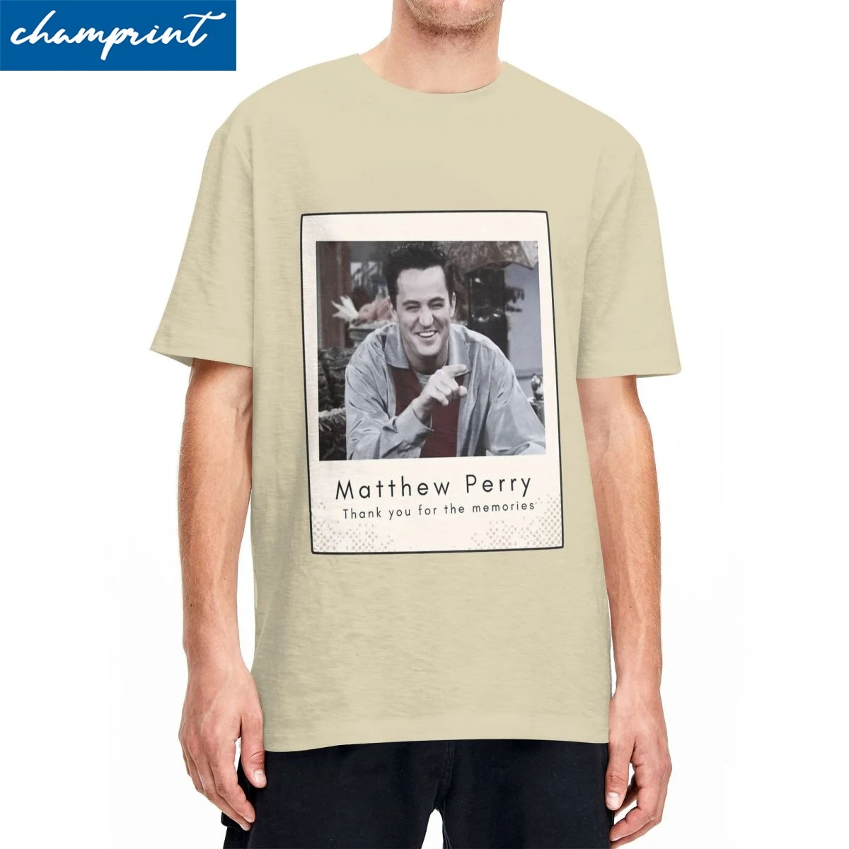 Matthew Perry Homage Rip T Shirt for Men Women 100% Cotton Vintage T-Shirts Crew Neck Tee Shirt Short Sleeve Tops 4XL 5XL 6XL