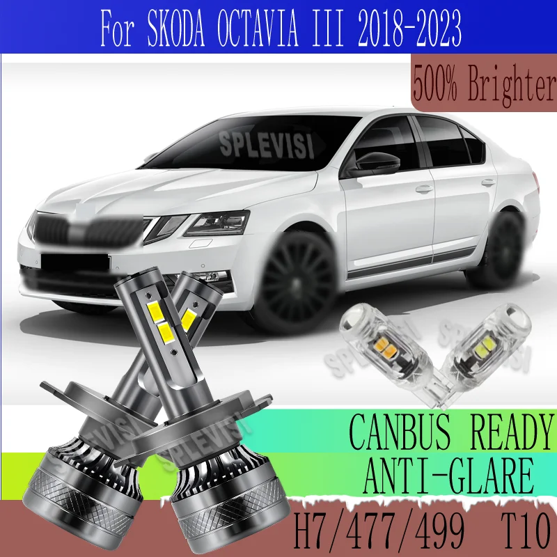 

Durable and IP68 Waterproof For Enhanced Safety and Bright LED HEADLIGHT For SKODA OCTAVIA III 2018 2019 2020 2021 2022 2023