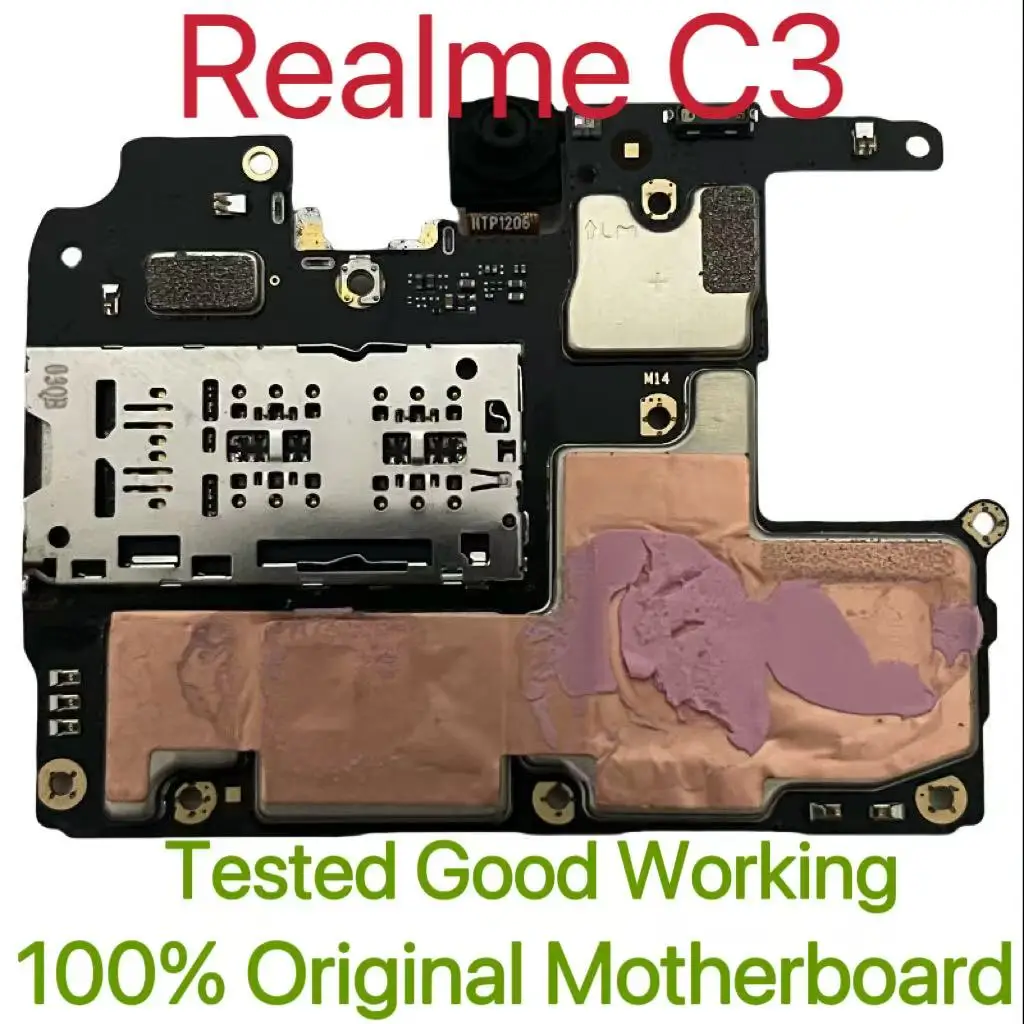 Global Version Original Unlocked Motherboard for Realme C3 Tested Circuit Plate Main Logic Board for Realme C3