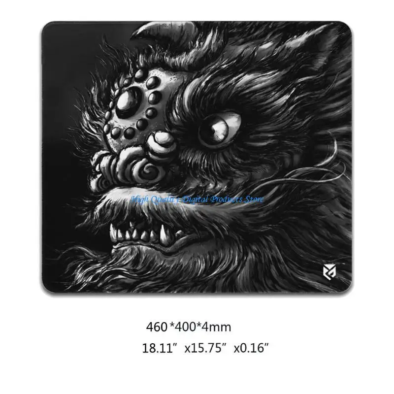u2je kaitianxing الأسد ألعاب الماوس اللوحة القفل الحواف mousepad قاعدة مطاطية غير انزلاق