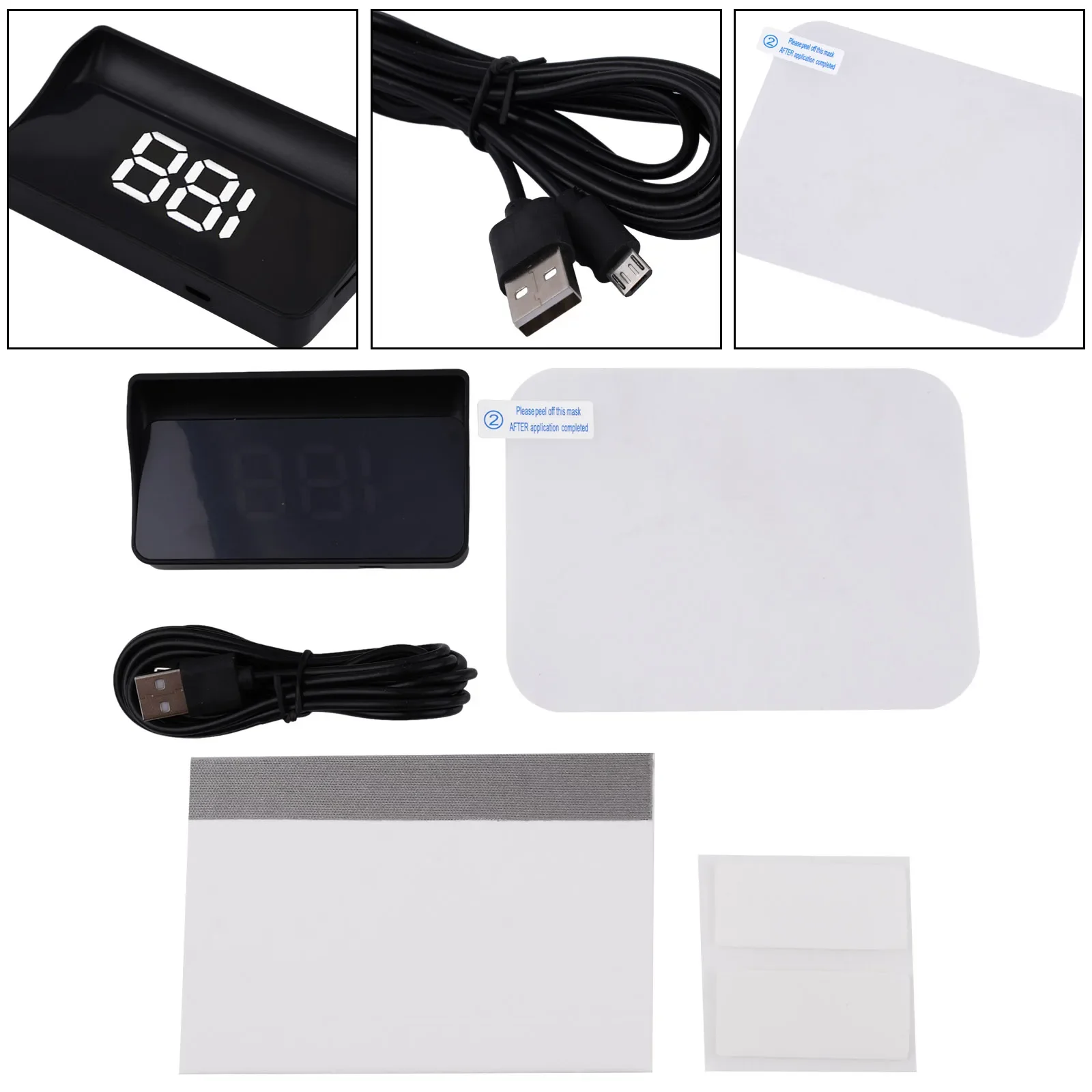 Digital HUD GPS Head Up Display Speedometer Odometer for Cars Trucks Bikes and Scooters Suitable for Various Vehicle Types