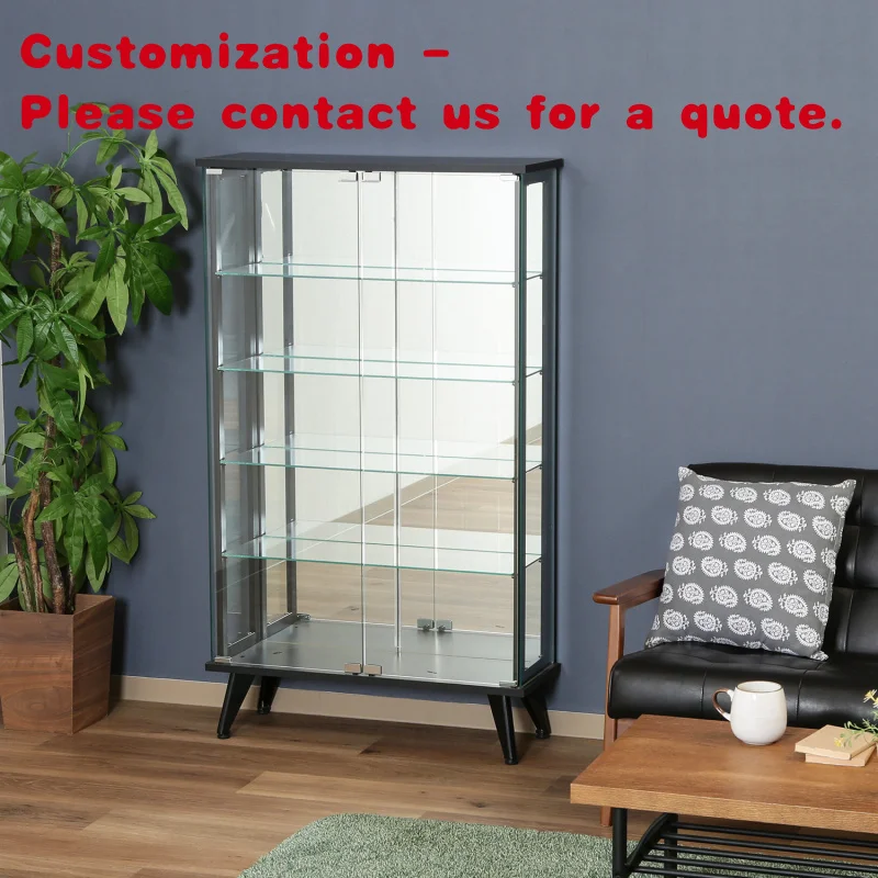 custom.TMG-G109 Large Luxury Modern Tempered Glass Display Showcase Home Furniture Living Room Dining Hotel Bar Supermarket Ware